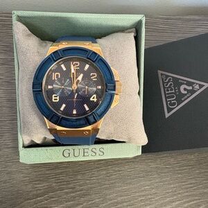 Guess W0247G3 Rigor Blue Silicone Men's Watch